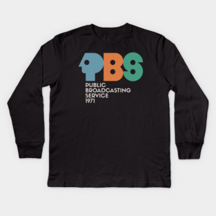 Public Broadcasting 1971 Kids Long Sleeve T-Shirt