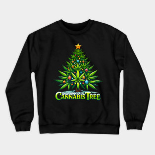 CannabisTree Holiday Glow Crewneck Sweatshirt