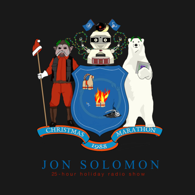 25-Hour Holiday Radio Show state flag shirt (with text) by jonsolomon