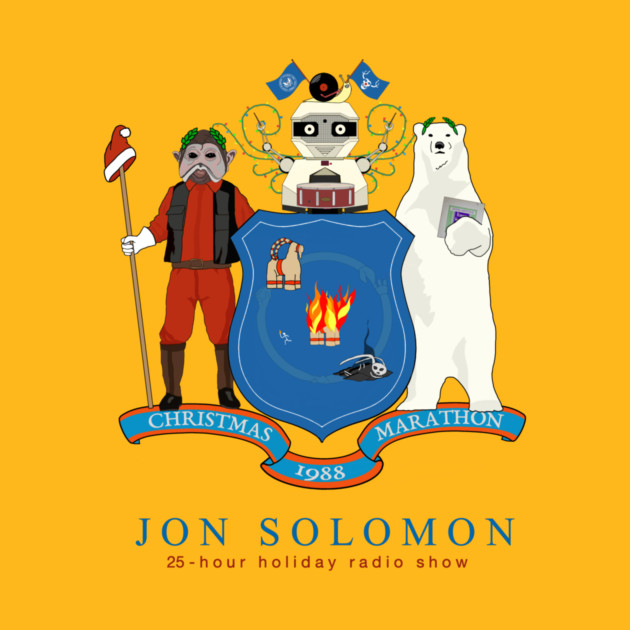 25-Hour Holiday Radio Show state flag shirt (with text) by jonsolomon