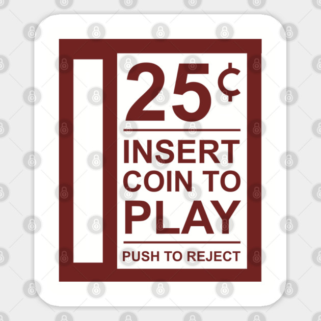 Insert Coin To Play Retro Gamer Vibes Sticker by Anticorporati