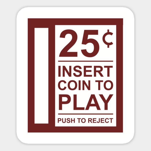 Insert Coin To Play Retro Gamer Vibes Magnet by Anticorporati