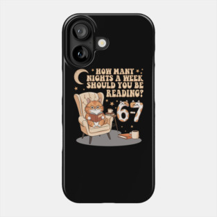 How Many Nights A Week Should You Be Reading 67 Meme Phone Case