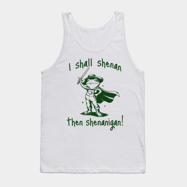 Cute Quest Frog says "I shall shenan then shenanigan!" Tank Top by Luxinda