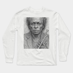 Miles Davis Scribble Long Sleeve T-Shirt