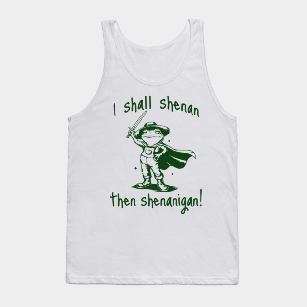 Cute Quest Frog says "I shall shenan then shenanigan!" Tank Top by Luxinda