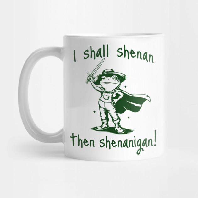 Cute Quest Frog says "I shall shenan then shenanigan!" by Luxinda