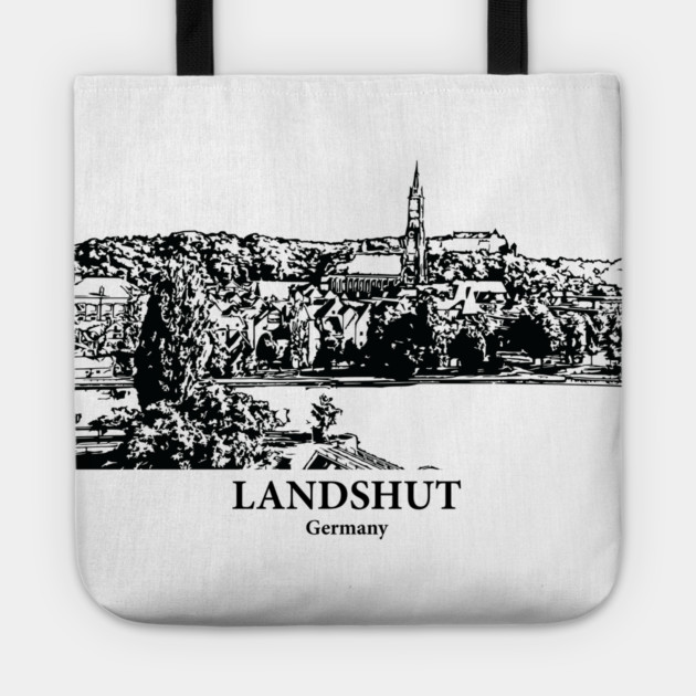 Landshut - Germany Tote by Lakeric