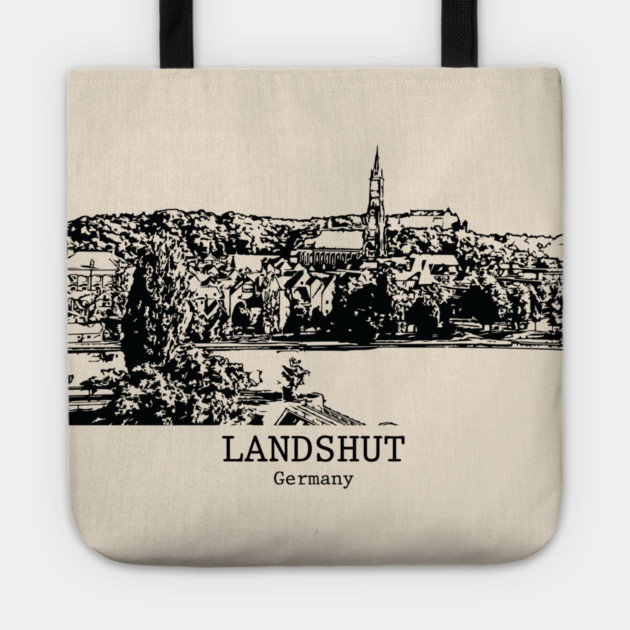 Landshut - Germany Tote by Lakeric