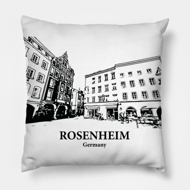 Rosenheim - Germany Pillow by Lakeric