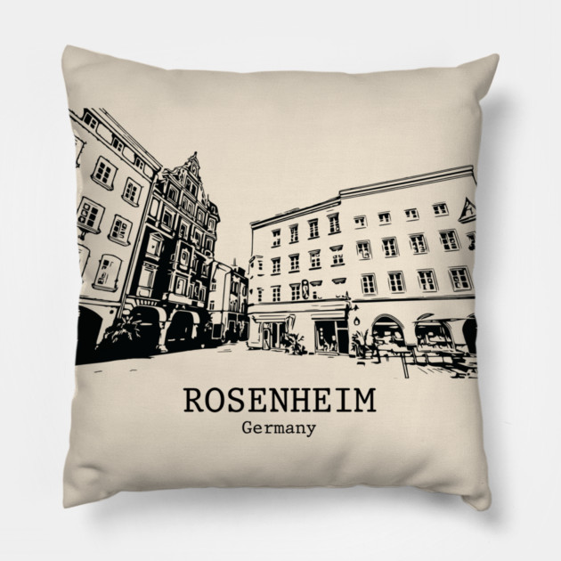 Rosenheim - Germany Pillow by Lakeric
