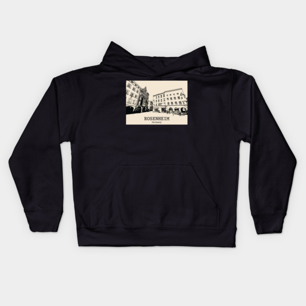Rosenheim - Germany Kids Hoodie by Lakeric