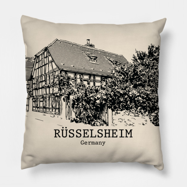 Ruesselsheim - Germany Pillow by Lakeric