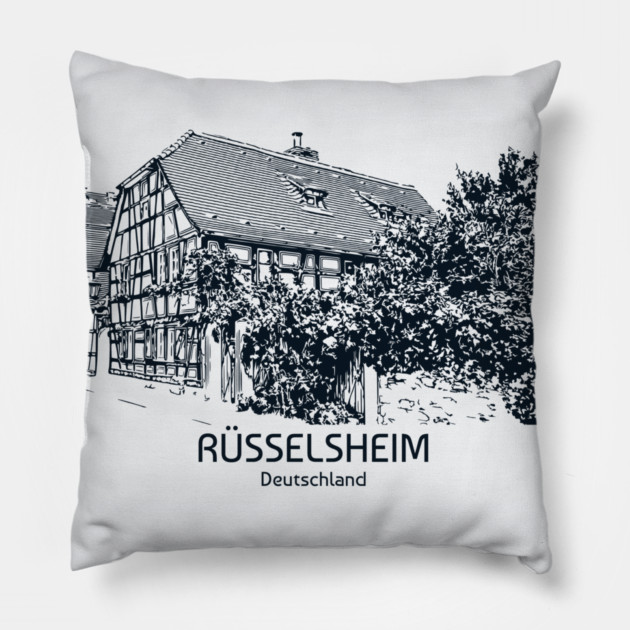 Ruesselsheim - Deutschland Pillow by Lakeric