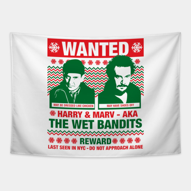 The Wet Bandits // Ugly Christmas Tapestry by Tv Moments