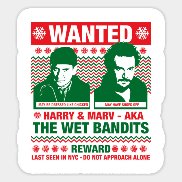 The Wet Bandits // Ugly Christmas Sticker by Tv Moments