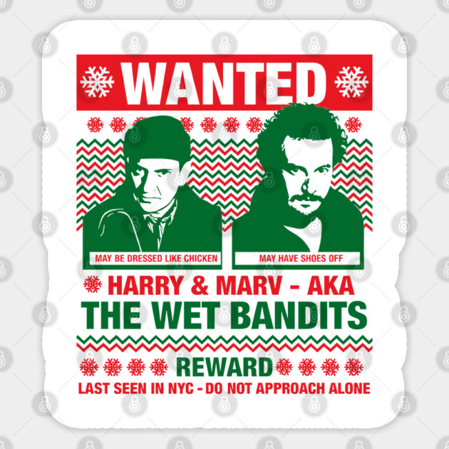 The Wet Bandits // Ugly Christmas Sticker by Tv Moments