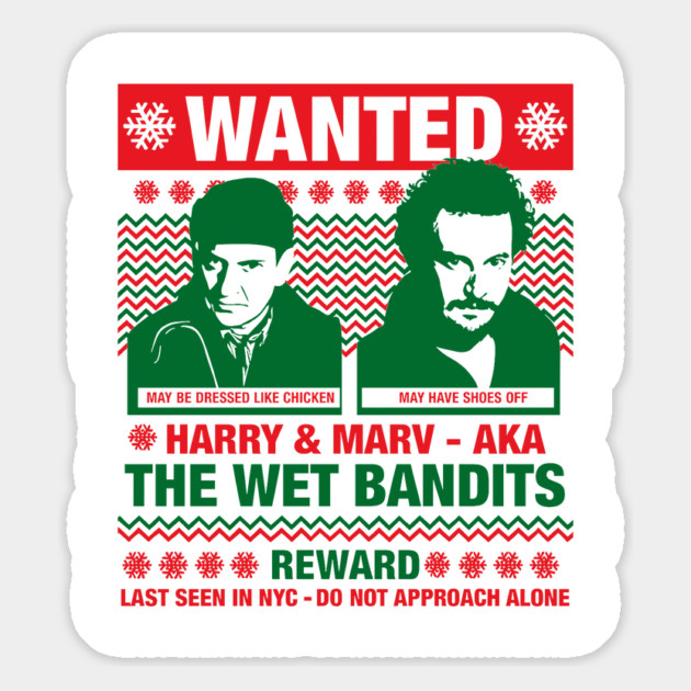 The Wet Bandits // Ugly Christmas Magnet by Tv Moments