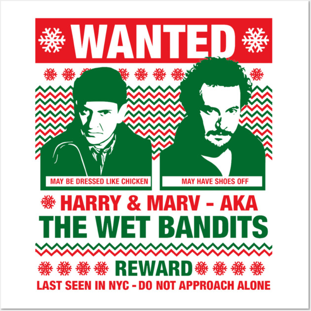 The Wet Bandits // Ugly Christmas Wall Art by Tv Moments