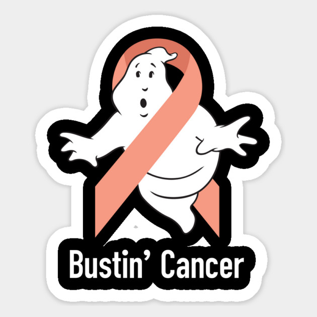 Bustin' Cancer (Peach) Magnet by Ecto Girl