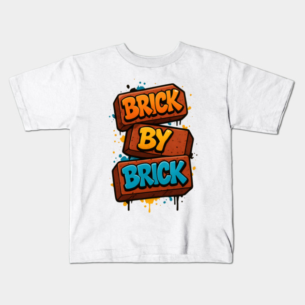 Brick By Brick Kids T-Shirt by Demian Stipatio