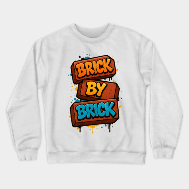 Brick By Brick Crewneck Sweatshirt by Demian Stipatio