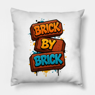 Brick By Brick Pillow