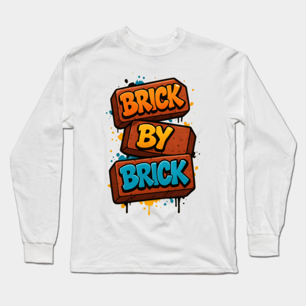 Brick By Brick Long Sleeve T-Shirt by Demian Stipatio