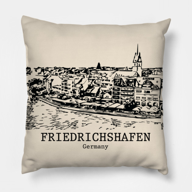 Friedrichshafen - Germany Pillow by Lakeric