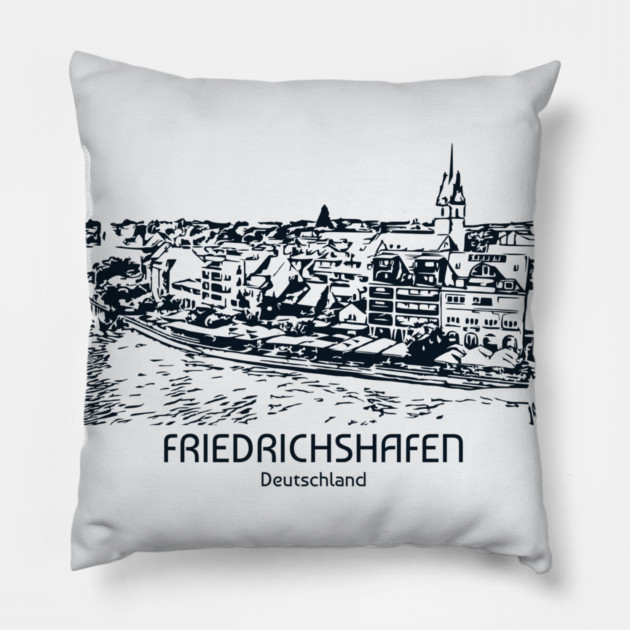Friedrichshafen - Deutschland Pillow by Lakeric