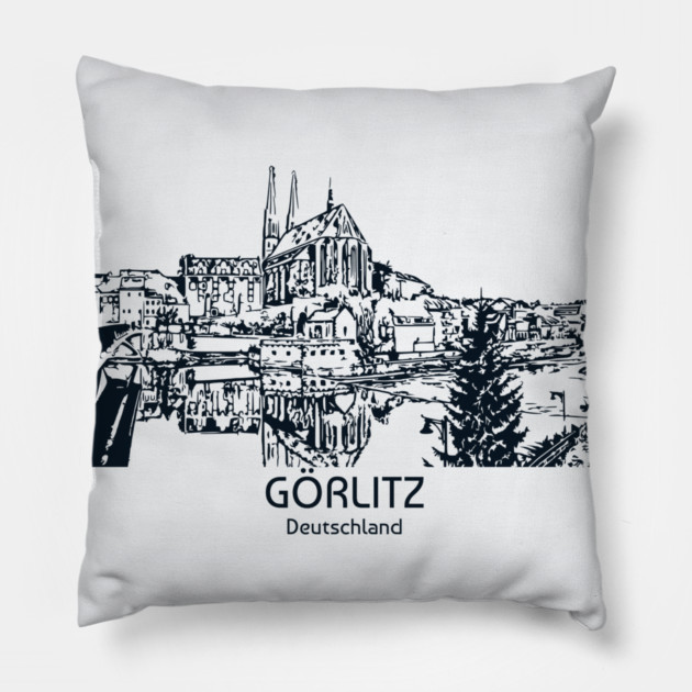 Görlitz - Deutschland Pillow by Lakeric