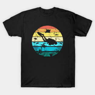 Vintage Retro Scuba Diving T-Shirt