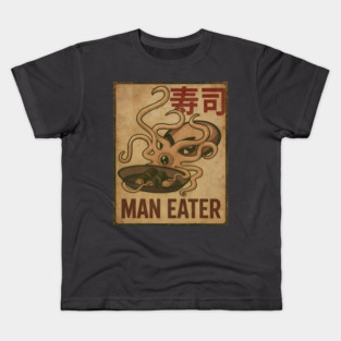 Man Eater Squid Kids T-Shirt
