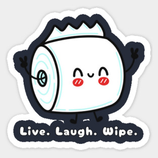 White Elephant Gag Gift – Toilet Paper Humor Sticker