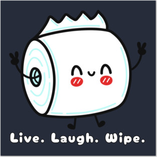 White Elephant Gag Gift – Toilet Paper Humor Posters and Art