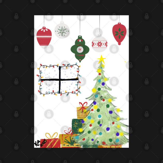 Holiday Tree Gifts by Kristonya Art