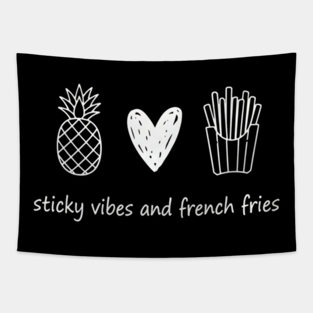 Transfer Day Sticky Vibes & French Fries – IVF Support Tapestry by ArtistTee ⭐⭐⭐⭐⭐