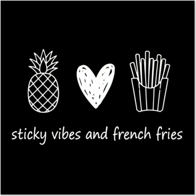 Transfer Day Sticky Vibes & French Fries – IVF Support Wall Art by ArtistTee ⭐⭐⭐⭐⭐