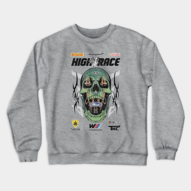HIGH RACE Crewneck Sweatshirt by Wrongteeshirt