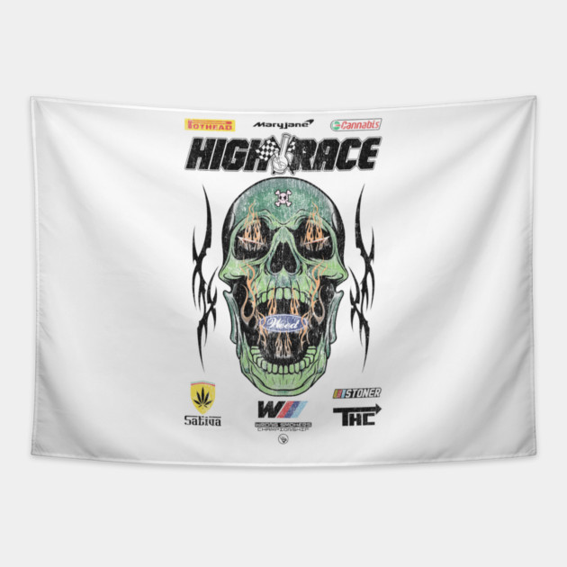 HIGH RACE Tapestry by Wrongteeshirt