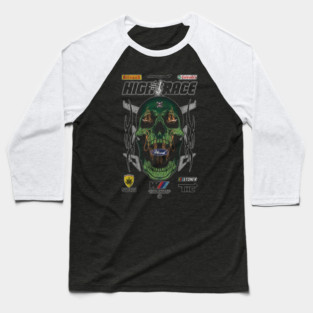 HIGH RACE SKULL Baseball T-Shirt