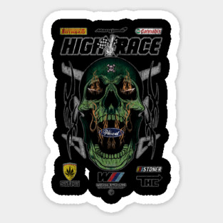 HIGH RACE SKULL Sticker