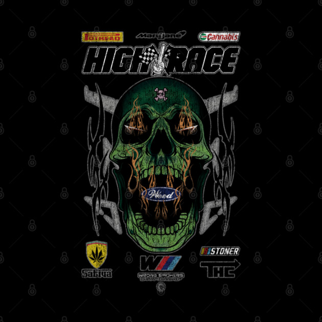 HIGH RACE SKULL by Wrongteeshirt