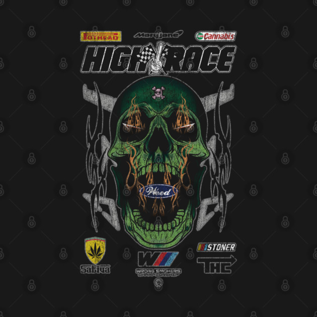 HIGH RACE SKULL by Wrongteeshirt