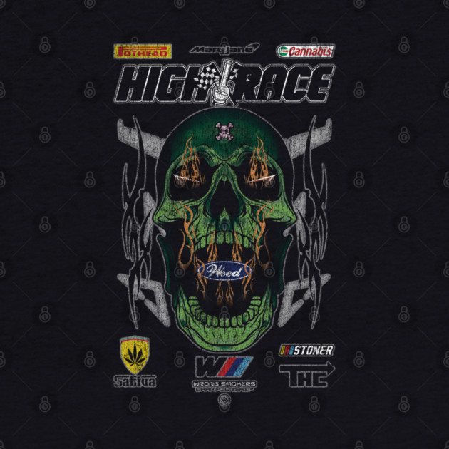 HIGH RACE SKULL by Wrongteeshirt