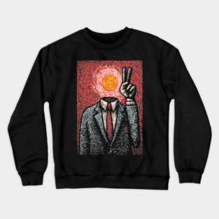 Surreal Art of Inner Peace and Ego Death Crewneck Sweatshirt