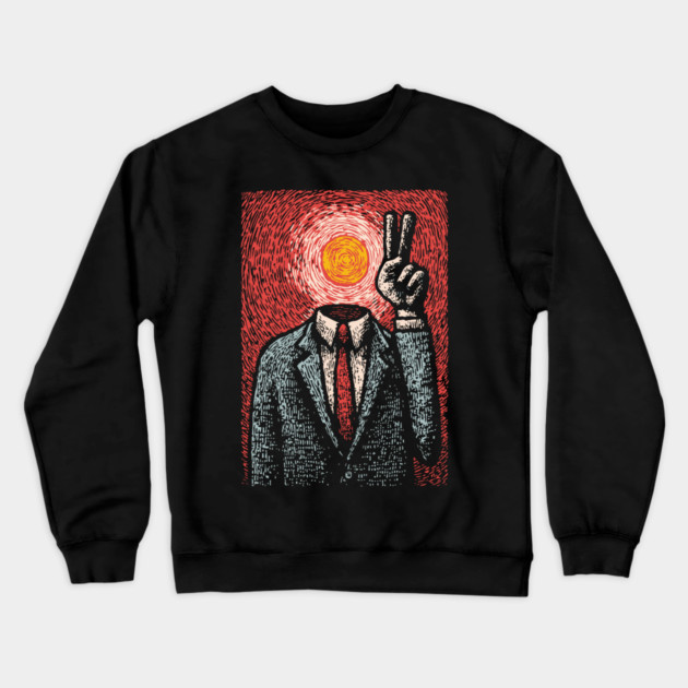 Surreal Art of Inner Peace and Ego Death Crewneck Sweatshirt by TuncGK
