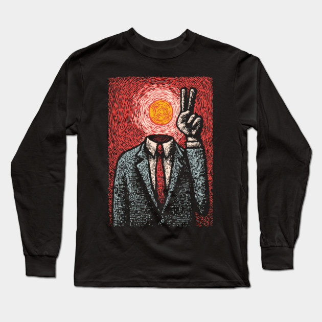 Surreal Art of Inner Peace and Ego Death Long Sleeve T-Shirt by TuncGK