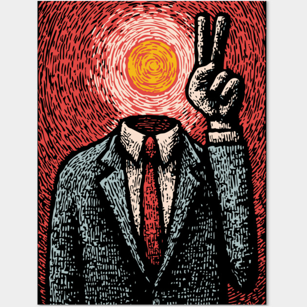 Surreal Art of Inner Peace and Ego Death Wall Art by TuncGK