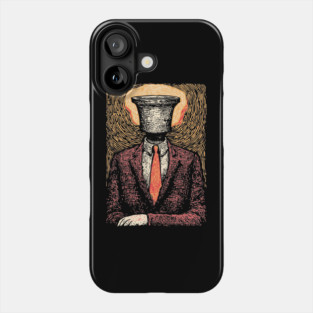 Surreal Man Seeking the Holy Grail Illustration Phone Case